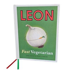 Fast Vegetarian Book Hard Cover Books Kitchen Recipes Foodie Cooking Leon